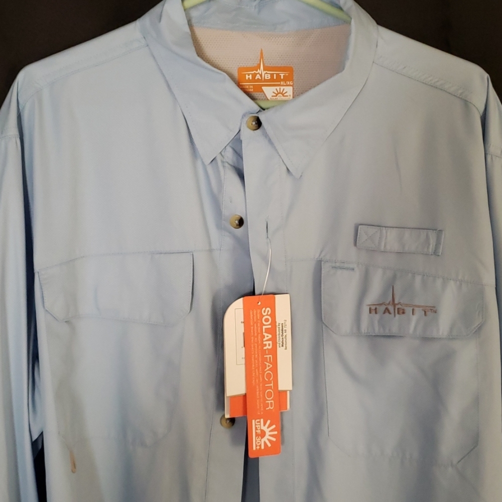 Mens long sleeve outdoorsman button down shirt